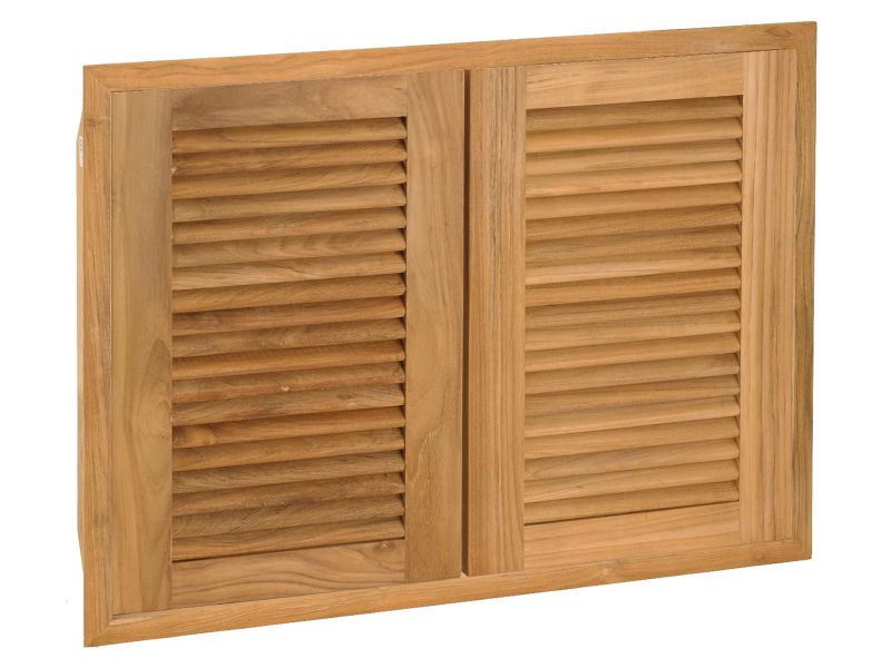AD2-30L Teak Wood BBQ Grill Doors | Model AD2-30L