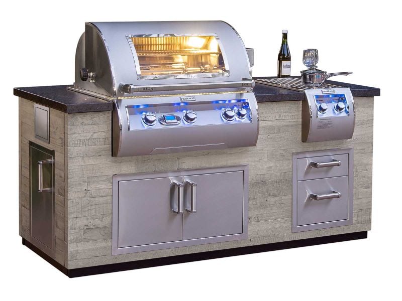 ID660-SPD-77BA Fire Magic Natural Gas, Propane Grill BBQ Island