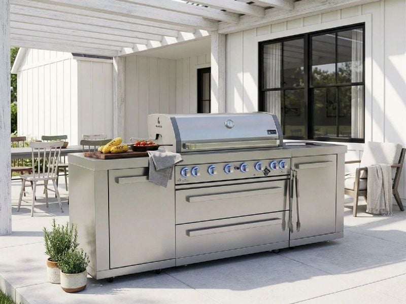 Mont Alpi 6-Burner Grill Station | MAi805 | Grill Island with
