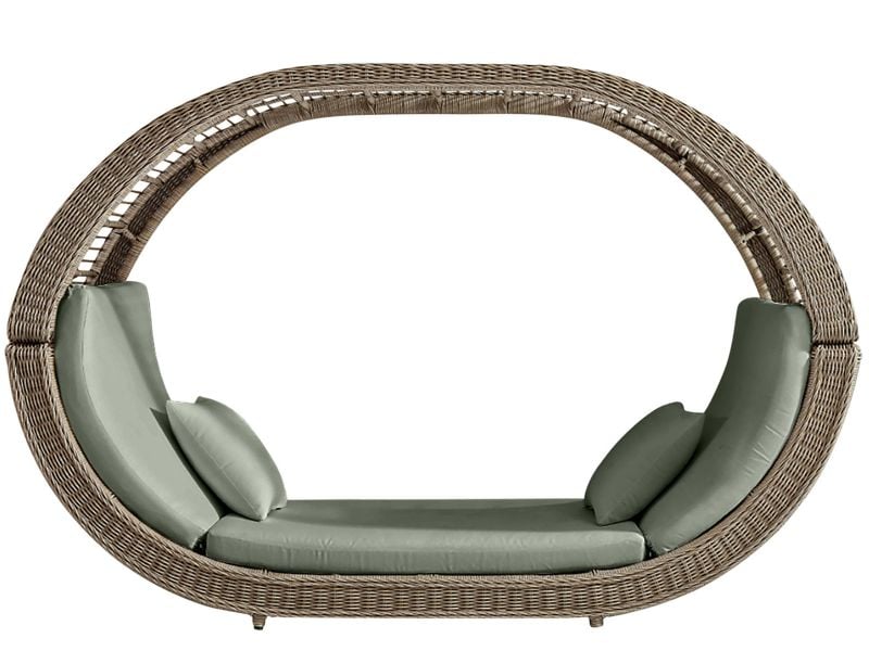 Panama Jack Haven Aluminum Wintech Gray Fiber Outdoor Daybed