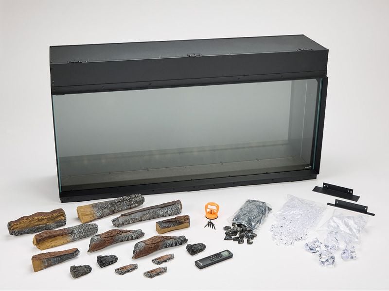 SimpliFire 65-Inch Triton 3-Sided Linear Electric Fireplace