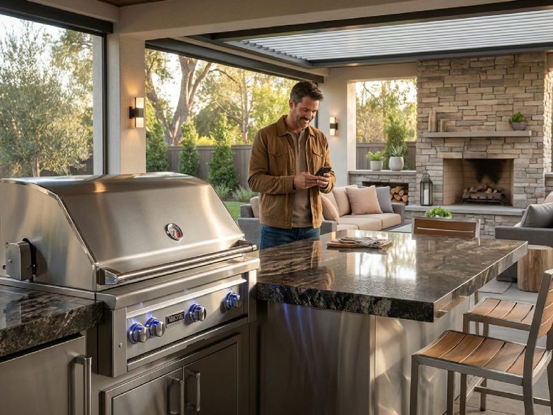 ☆GW Sale！イタリア製 BBQコンロ Vertigo Basic Viking 5-Series VQGI5361LSS, VQGI5361NSS | Built-In Gas Grill | 3