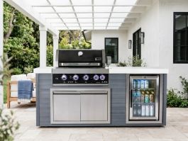 Mont Alpi Outdoor Kitchen Island | 4-Burner Gas Grill | MA400-AWBSS