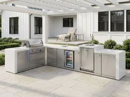 MAi400-D90KEGBEVDR Mont Alpi Natural Gas, Propane Grill BBQ Island