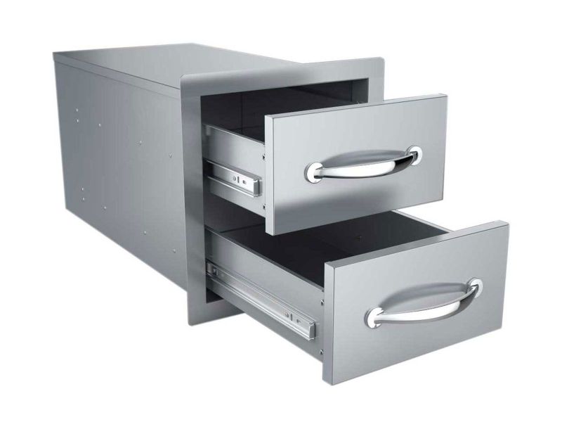【731さま専用】draw drawers two way tops Stainless Steel BBQ Storage Drawers | 2 Drawers | B-DD12