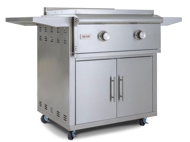 Blaze Premium LTE Gas Griddle with Cart - Thumbnail 2