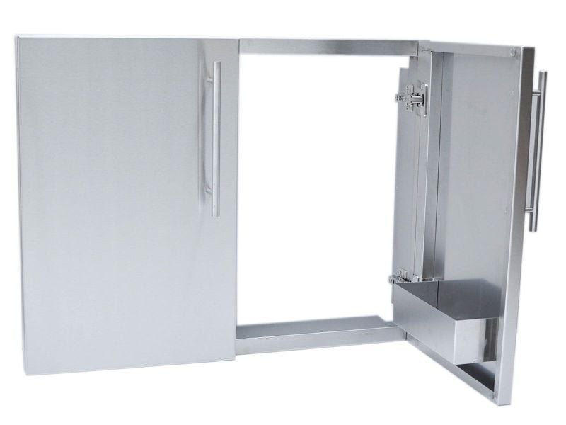 DE-DD42 Stainless Steel BBQ Grill Doors | Model DE-DD42