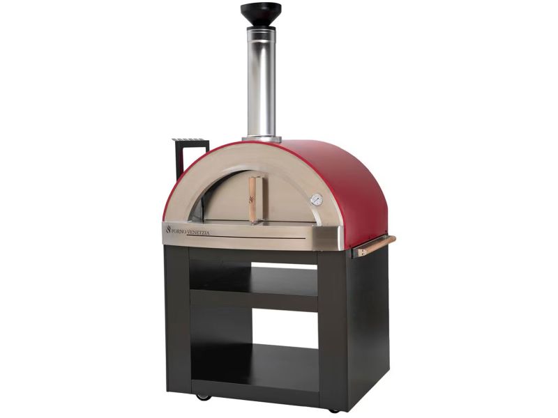Forno Venetzia Torino 300 62-Inch Outdoor Wood-Fired Pizza Oven - Red