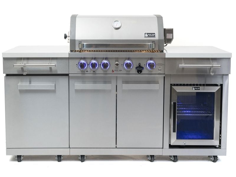 Natural Gas Grill Mont Alpi Bbq Island MA-957RSFC Mont Alpi