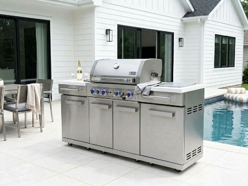 MA-957RS Mont Alpi Natural Gas, Propane Grill BBQ Island | 70