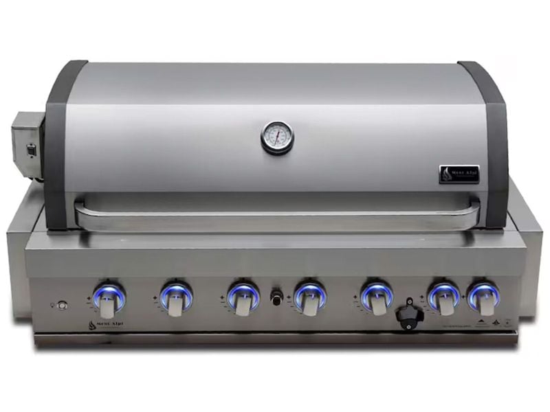 Mont Alpi 44 Inch 6 Burner Stainless Steel Built In Gas Grill