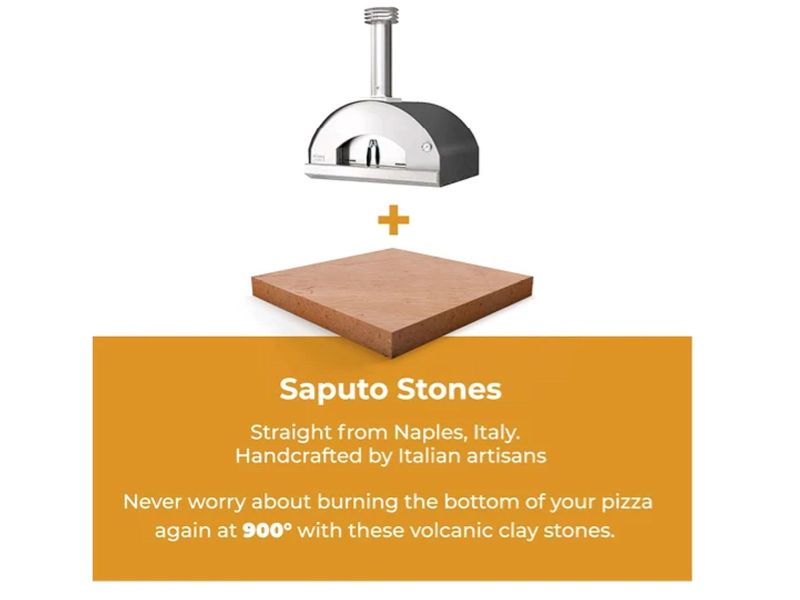 Mangiafuoco Wood-Fired Pizza Oven on Cart - Anthracite