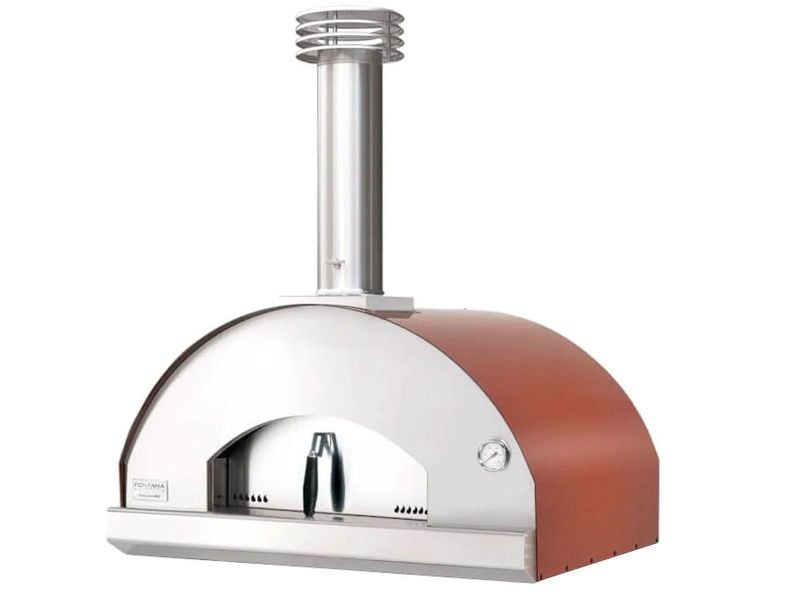 Mangiafuoco Wood-Fired Pizza Oven on Portable Desk | Red