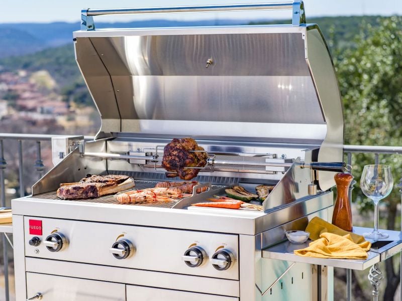 Stainless Steel Rotisserie Bbq Smoker Rotisserie Kit Rotisserie