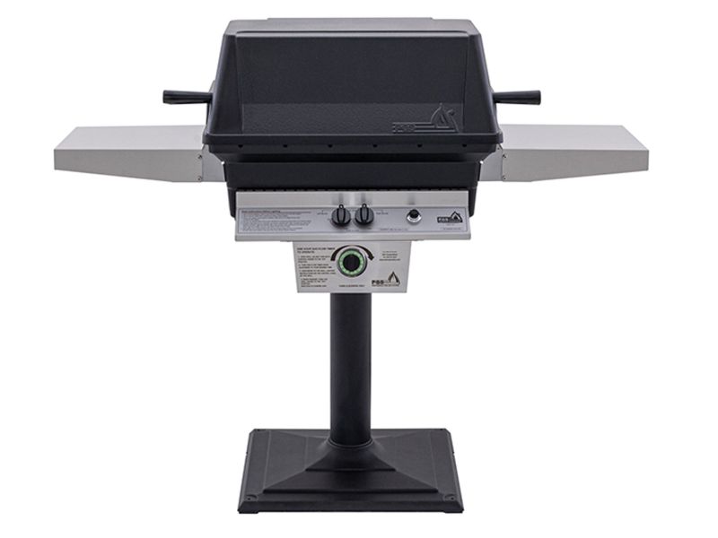 PGS T Series T40 Commercial Cast Aluminum Gas Grill With Timer On Bolt Down Patio Post