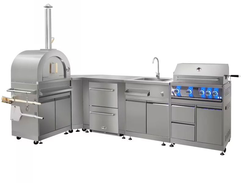 THOR-ISLAND-3 THOR Kitchen Natural Gas, Propane Grill BBQ Island