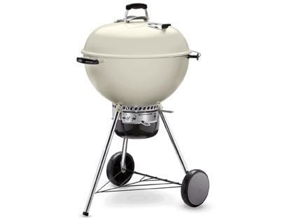 Weber Master Touch 22-Inch Charcoal Grill With Gourmet BBQ System Cooking Grate - Ivory