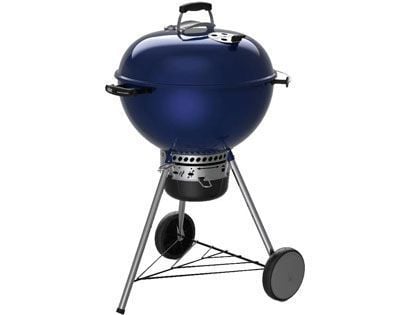 Weber Master Touch 22-Inch Charcoal Grill With Gourmet BBQ System Cooking Grate - Deep Ocean Blue