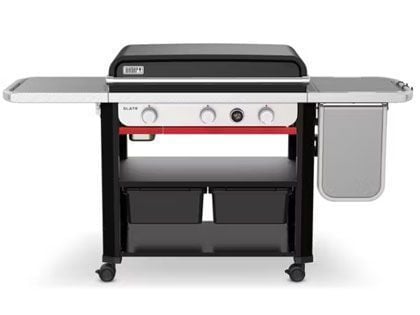 Weber Slate 30-Inch Gas Griddle with Extendable Side Table