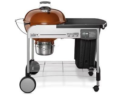 Weber Performer Deluxe 22-Inch Freestanding Charcoal Grill With Touch-N-Go Ignition - Copper