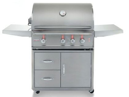 Blaze Professional LUX 34-Inch 3-Burner Gas Grill With Rear Infrared Burner with Cart with LED Lighting
