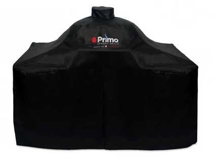 Primo Grill Cover For Oval XL / Large Grill On Steel Cart With Island Top