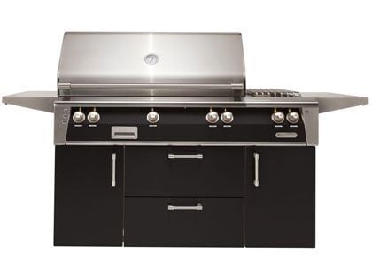Alfresco 56-Inch Luxury Deluxe Gas Grill With Rotisserie & Double Side Burner