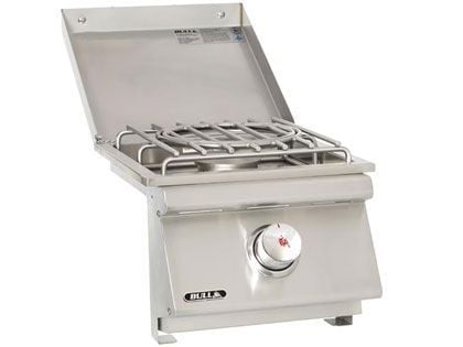Bull Slide-In Pro Gas Side Burner with Stainless Steel Lid