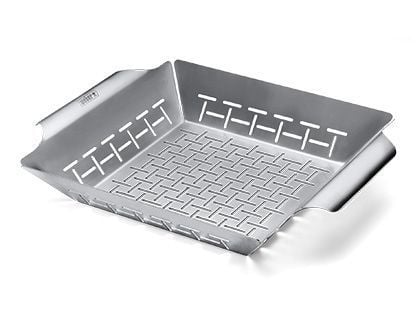 Weber 6434 Deluxe Large Stainless Steel Vegetable Grill Basket