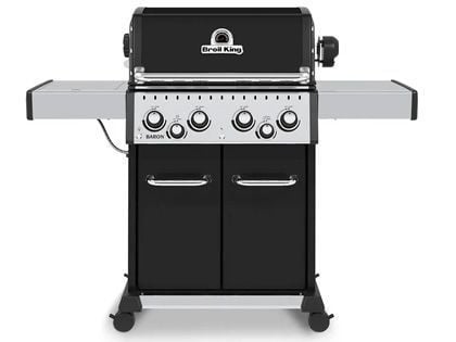 Broil King Baron 490 PRO 4-Burner Gas Grill With With Rotisserie and Side Burner
