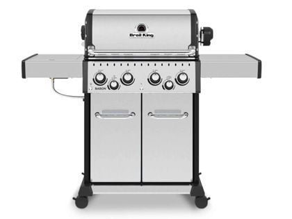Broil King Baron S 490 PRO IR 4-Burner Gas Grill With Rotisserie and Sear Station