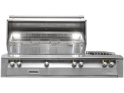 Alfresco 56-Inch Luxury Built-In Deluxe Gas Grill With Rotisserie & Double Side Burner