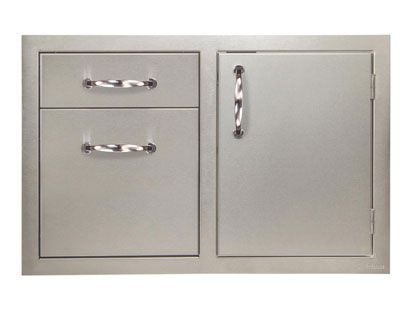 Artisan 32-Inch Soft-Close Right Hinge Door & Double Drawer Combo