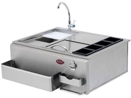 Cal Flame 30-Inch Built-In Bar Center With Sink