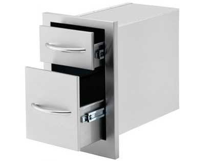Cal Flame 13-Inch Double Access Deep Drawers