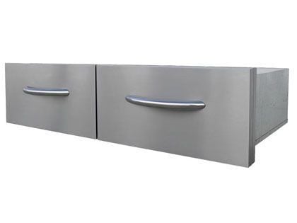 Cal Flame 39-Inch Horizontal Double Access Drawers