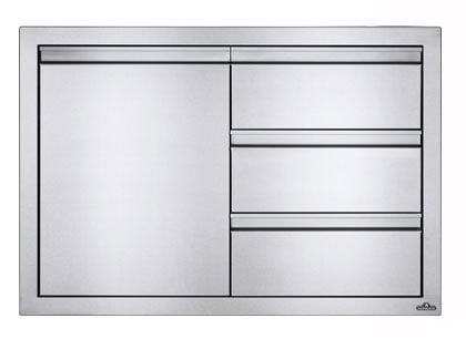 Napoleon 36-Inch Stainless Steel Single Door and Triple Drawer