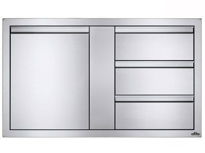 Napoleon 42-Inch Stainless Steel Single Door and Triple Drawer 