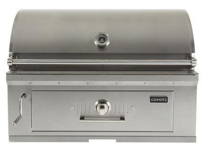 Coyote 36-Inch Built-In Stainless Steel Charcoal Grill