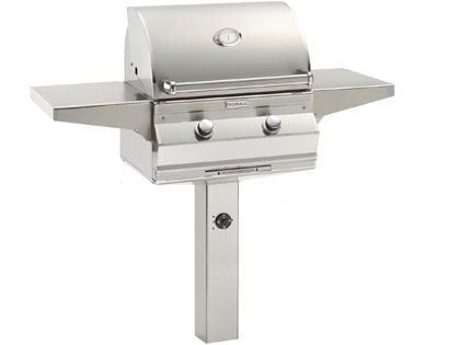 Fire Magic Choice C430s 24-Inch Gas Grill On In-Ground Post with Timer