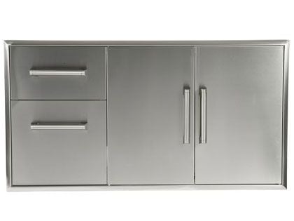 Coyote 45-Inch Double Access Door And Access Drawer Combo