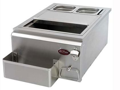 Cal Flame 18-Inch Built-in Cocktail Center With Ice Bin Cooler