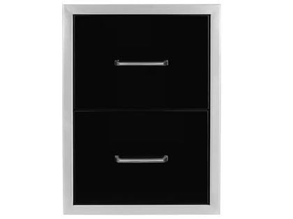 Wildfire 16 X 22 Double Access Black Stainless Steel Drawer