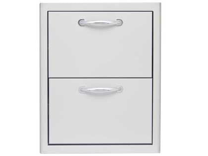 Blaze 16-Inch Stainless Steel Double Access Drawer with LED Lighting