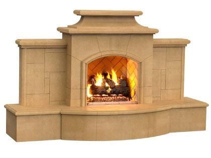 American Fyre Designs 113-Inch Grand Mariposa Outdoor Gas Fireplace
