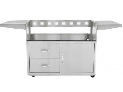 Blaze Grill Cart for Professional LUX 4-Burner Gas Grill with LED Lighting and Soft Close
