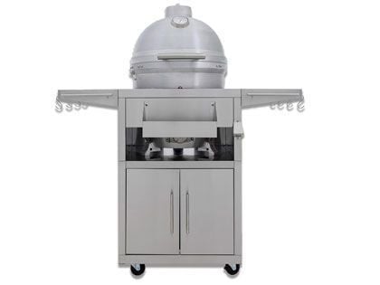 Blaze 20-Inch Cast Aluminum Kamado Grill With Stainless Steel Cart
