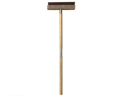 WPPO 36-Inch Pizza Oven Brush w/ Wooden Handle & Stainless Steel Scraper