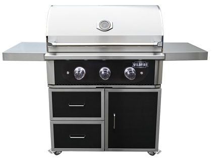 Wildfire Ranch PRO 30-Inch Black 304 Stainless Steel Freestanding Gas Grill