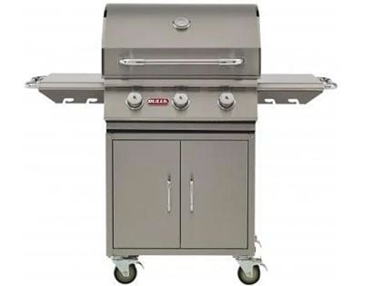 Bull Steer Premium 25-Inch 3-Burner Gas Grill with Cart
